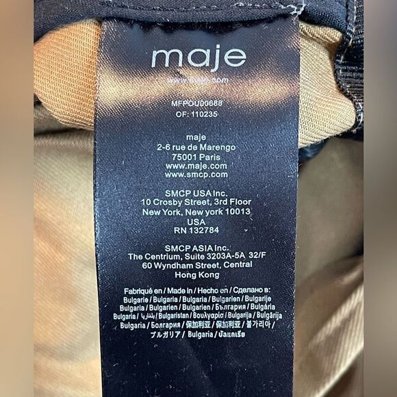 Maje Gangzyum Hooded trench Windbreaker barn chore Jacket Preppy. 2/L or XL - Picture 11 of 16